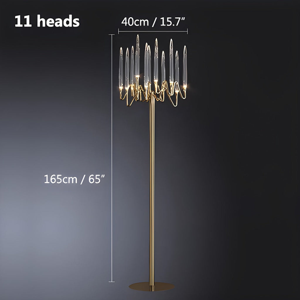 Antizer Modern Branch Chandelier & Floor Lamp