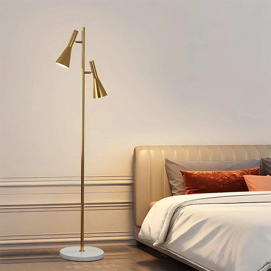 Antizer 2-Bulb Adjustable Pole Floor Lamp