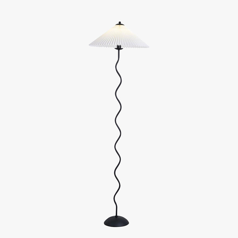 Antizer Pleated Squiggle Floor & Table Lamp