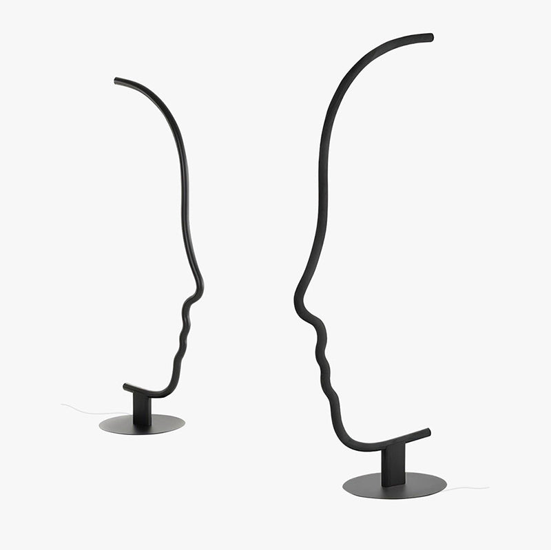 Antizer Facial Profile Sculptural Floor Lamp