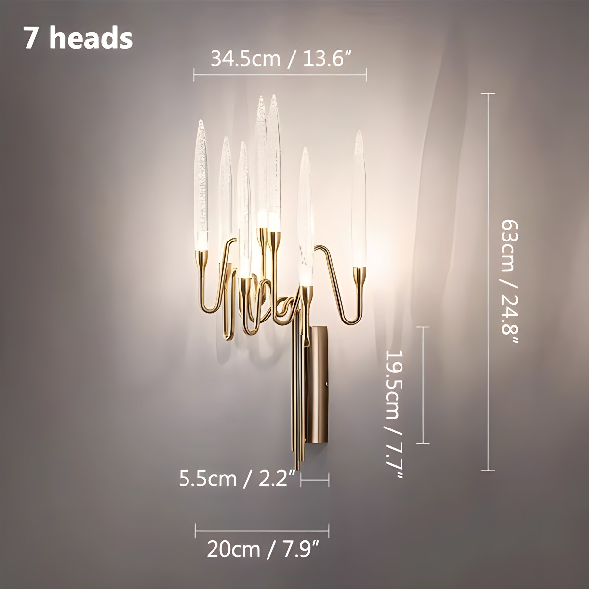 Antizer Modern Branch Chandelier & Floor Lamp