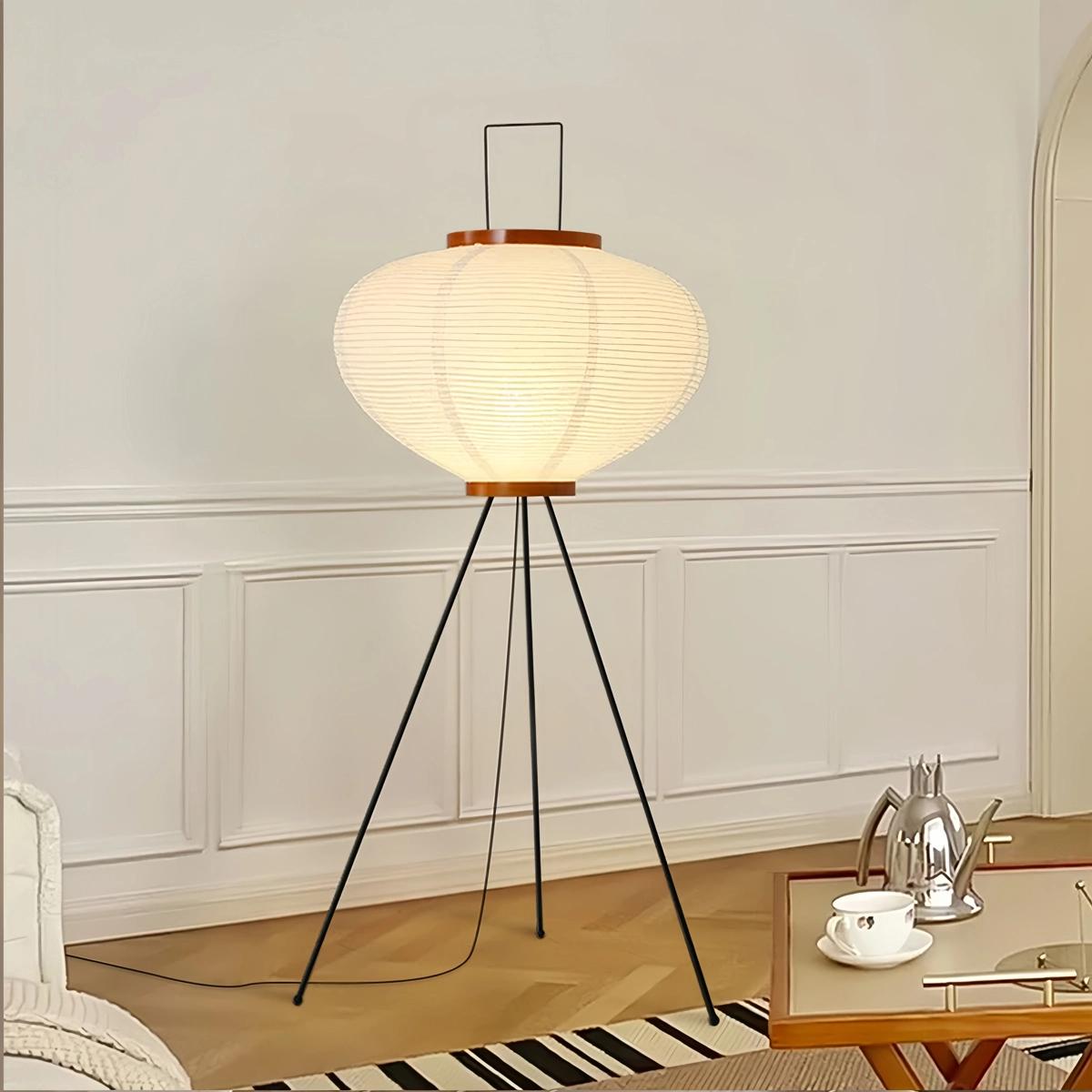 Antizer Rice Paper Art Floor & Table Lamp