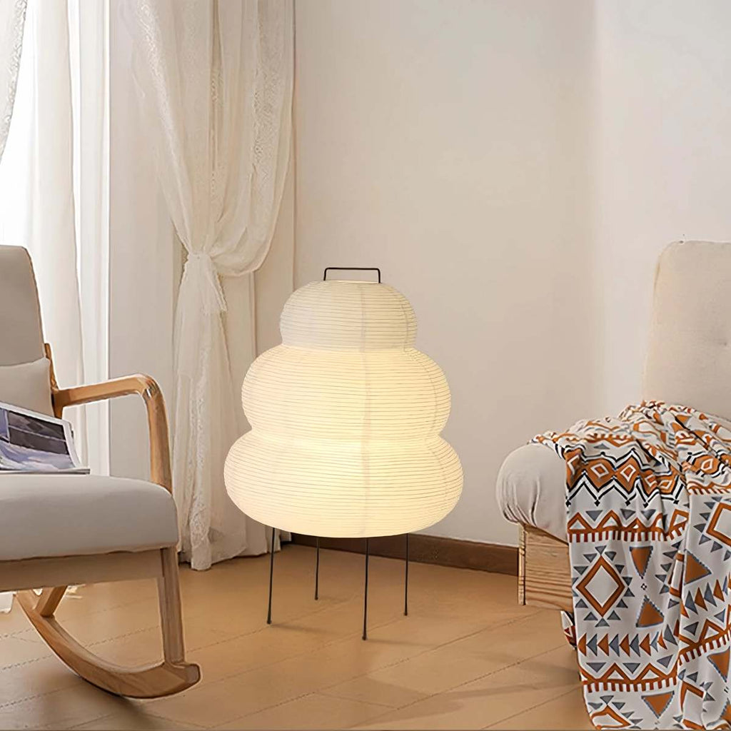 Antizer Rice Paper Art Floor & Table Lamp