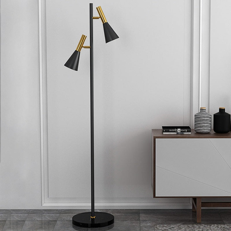 Antizer 2-Bulb Adjustable Pole Floor Lamp