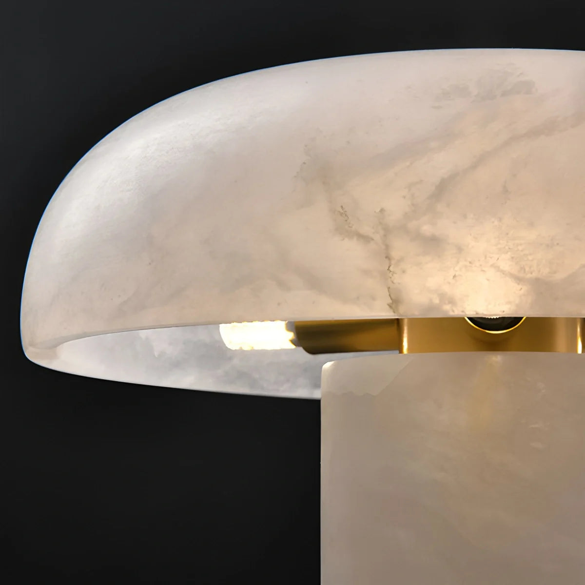 Antizer Creative Mushroom Shaped Spanish Alabaster Table Lamp