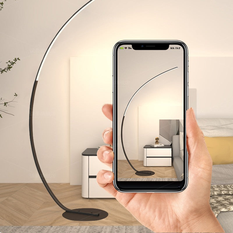 Antizer Crescent Arc LED Floor Lamp for Bedroom