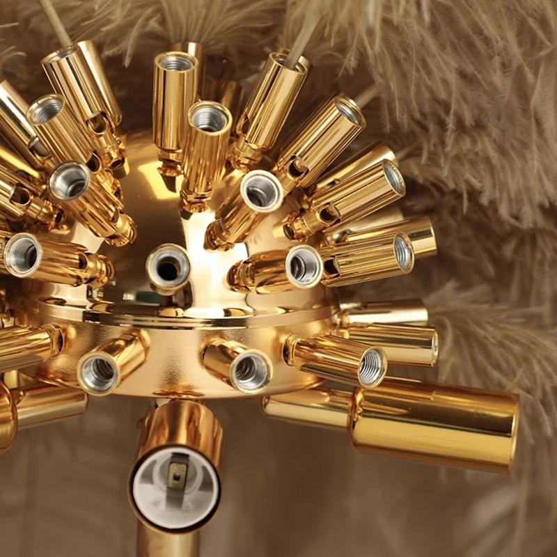 Antizer Feather Palm Tree Floor Lamp for Living Room