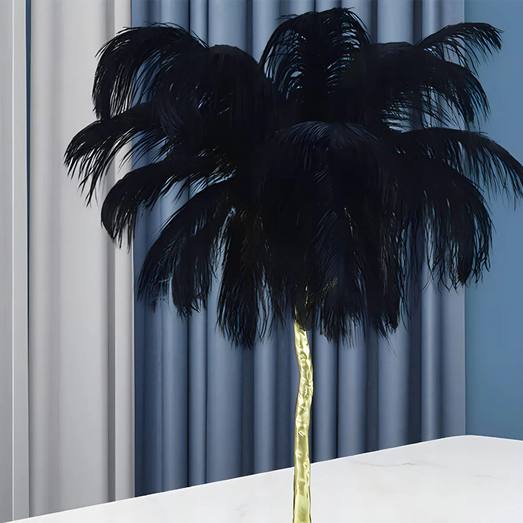 Antizer Feather Palm Tree Floor Lamp for Living Room