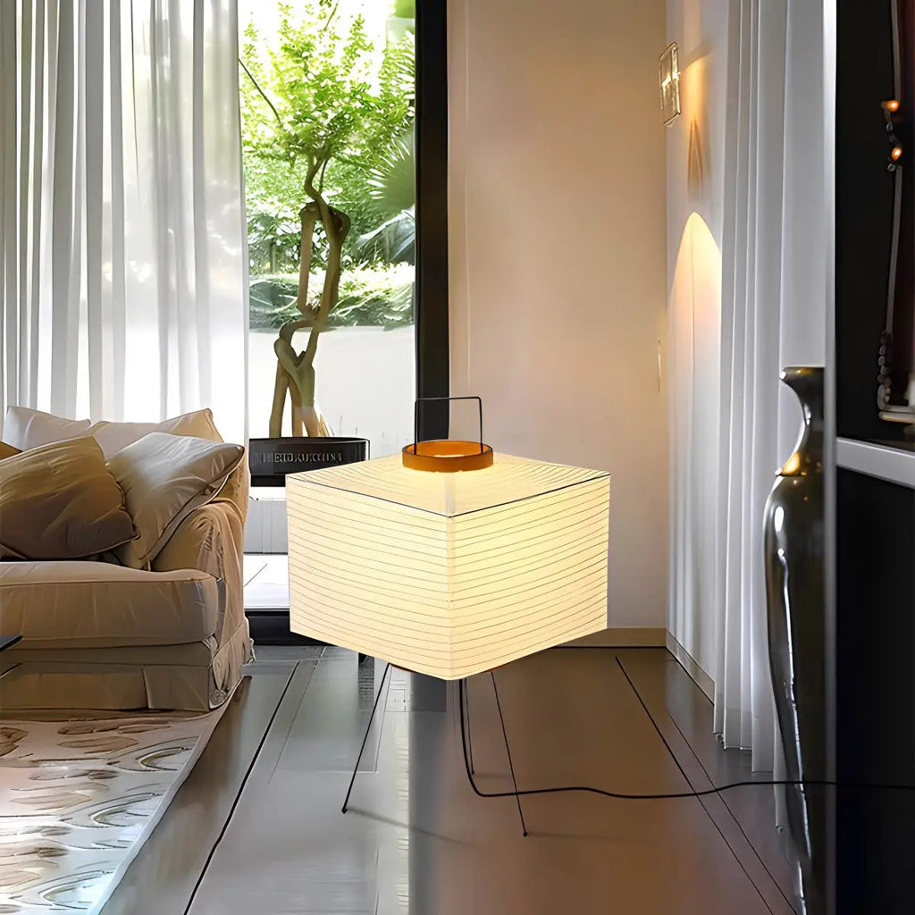 Antizer Rice Paper Art Floor & Table Lamp