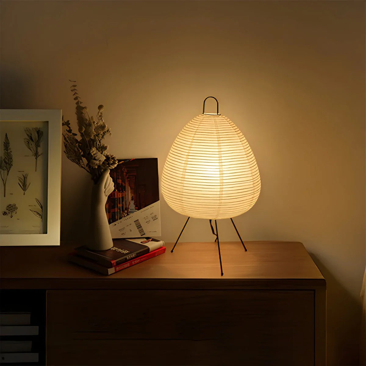 Antizer Rice Paper Art Floor & Table Lamp