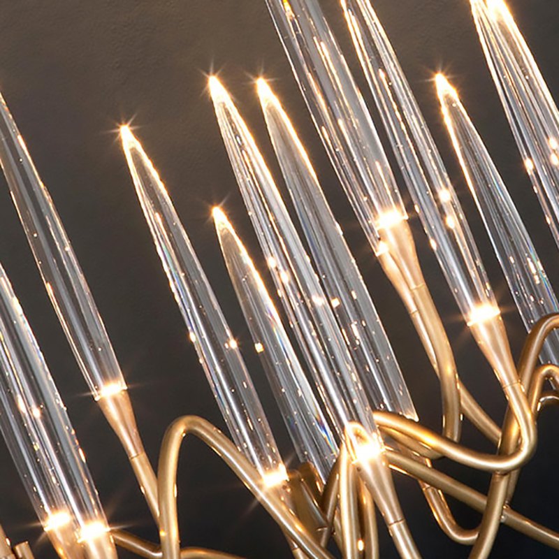 Antizer Modern Branch Chandelier & Floor Lamp