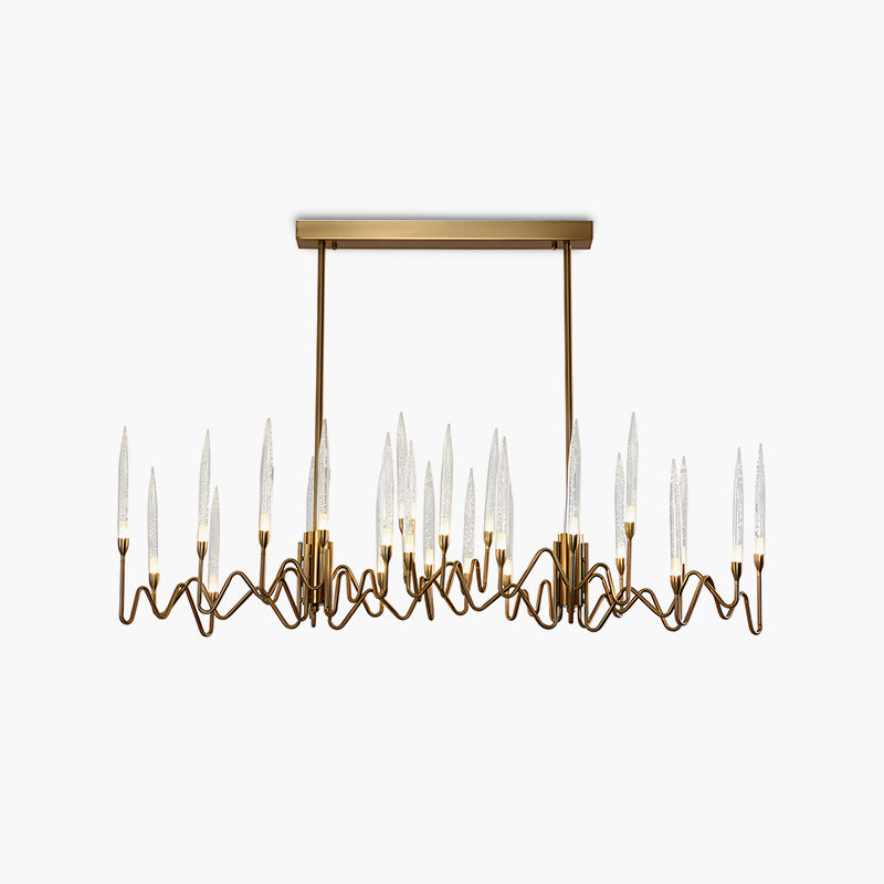 Antizer Modern Branch Chandelier & Floor Lamp