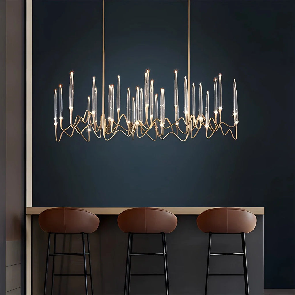 Antizer Modern Branch Chandelier & Floor Lamp