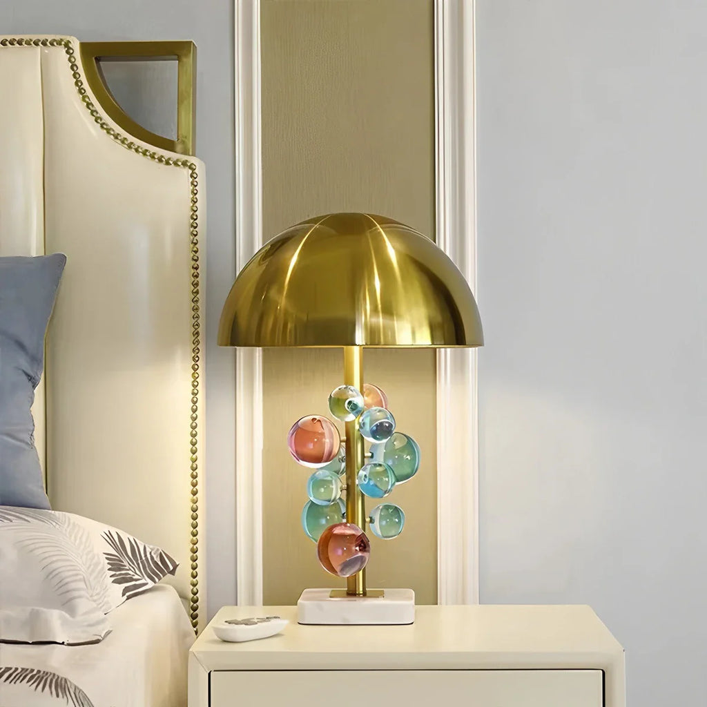 Antizer Bubble Dome Table Lamp for Bedside Table