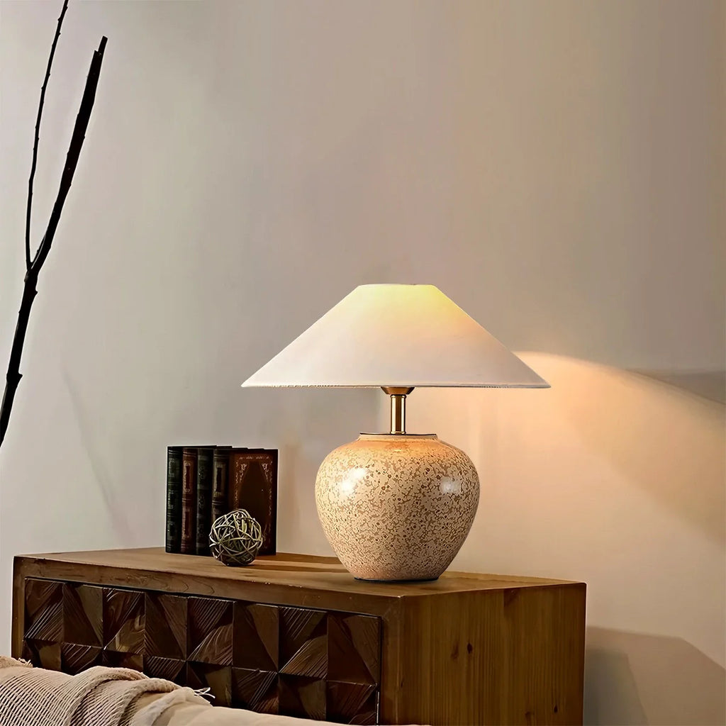 Antizer Glazed Ceramic Table Lamp