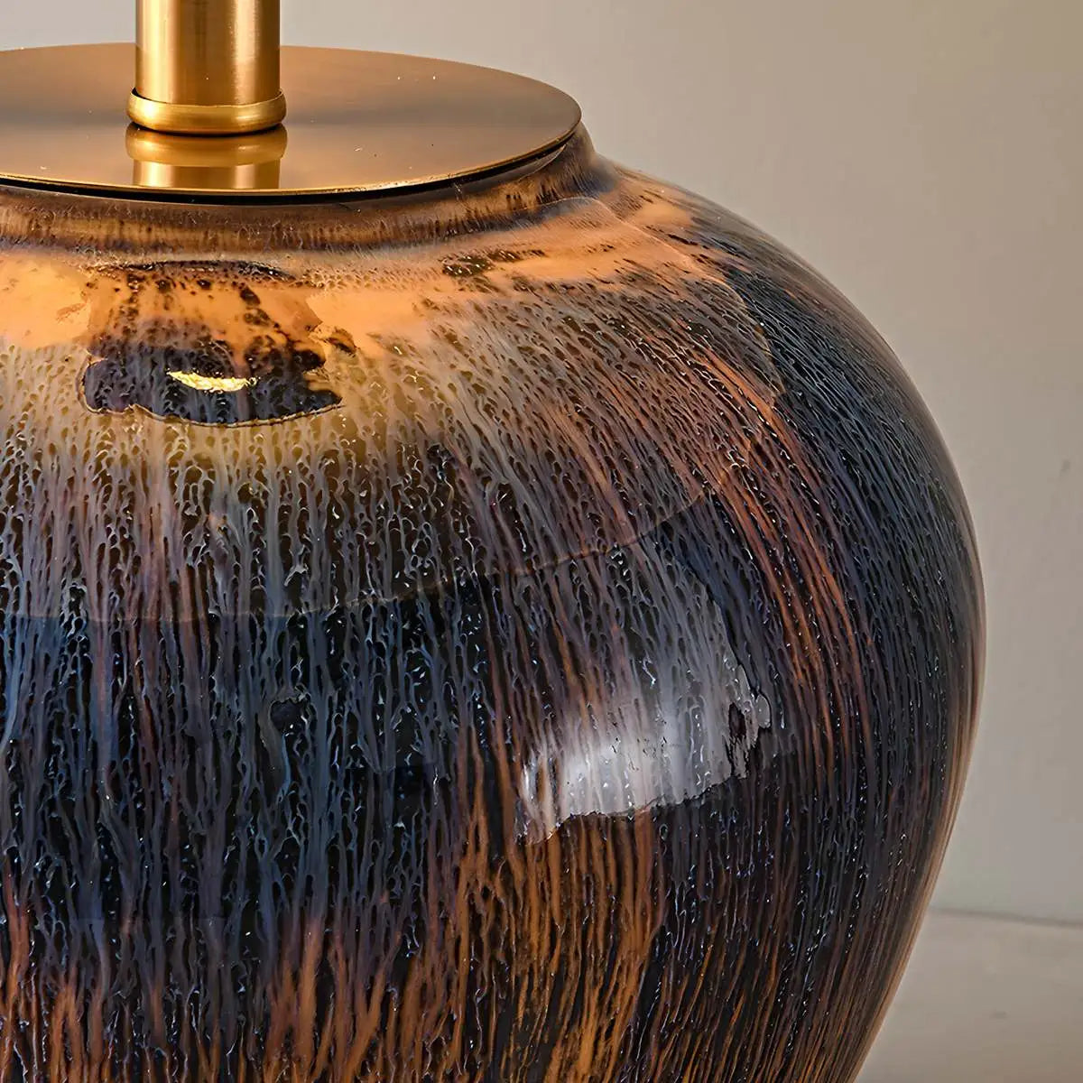 Antizer Glazed Ceramic Table Lamp