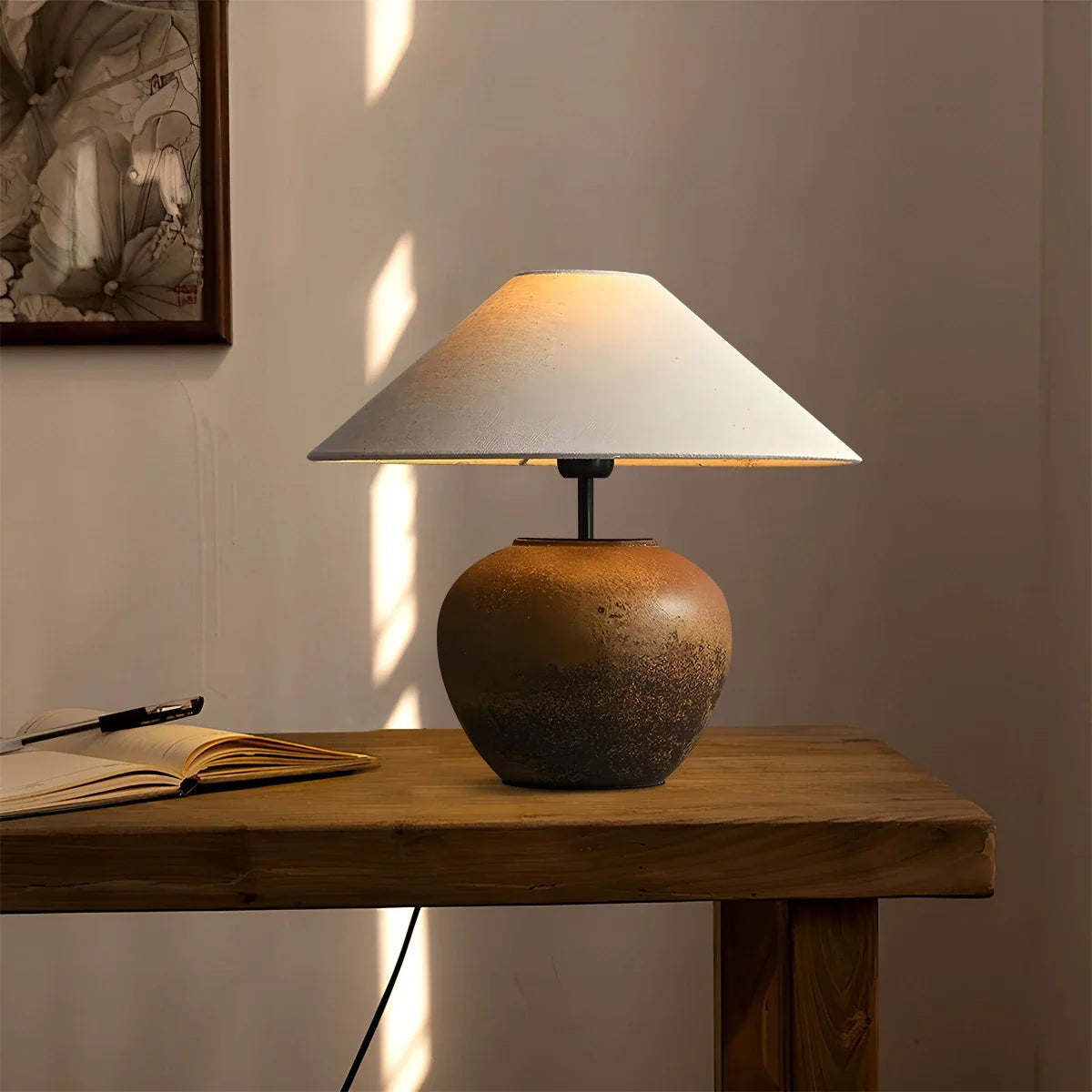 Antizer Vintage Ceramic Table Lamp