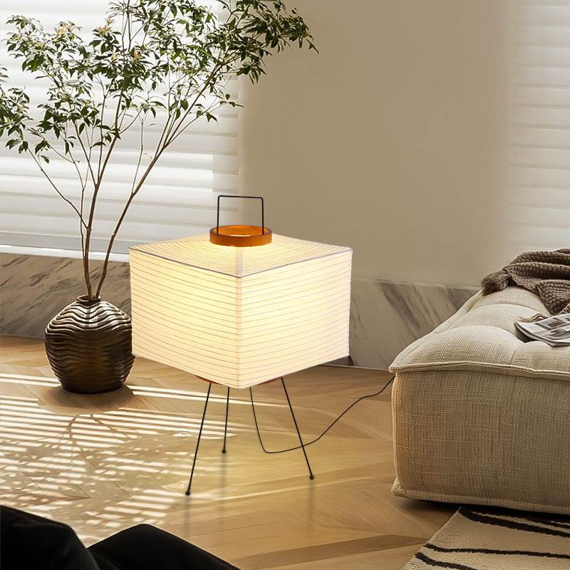 Antizer Rice Paper Art Floor & Table Lamp