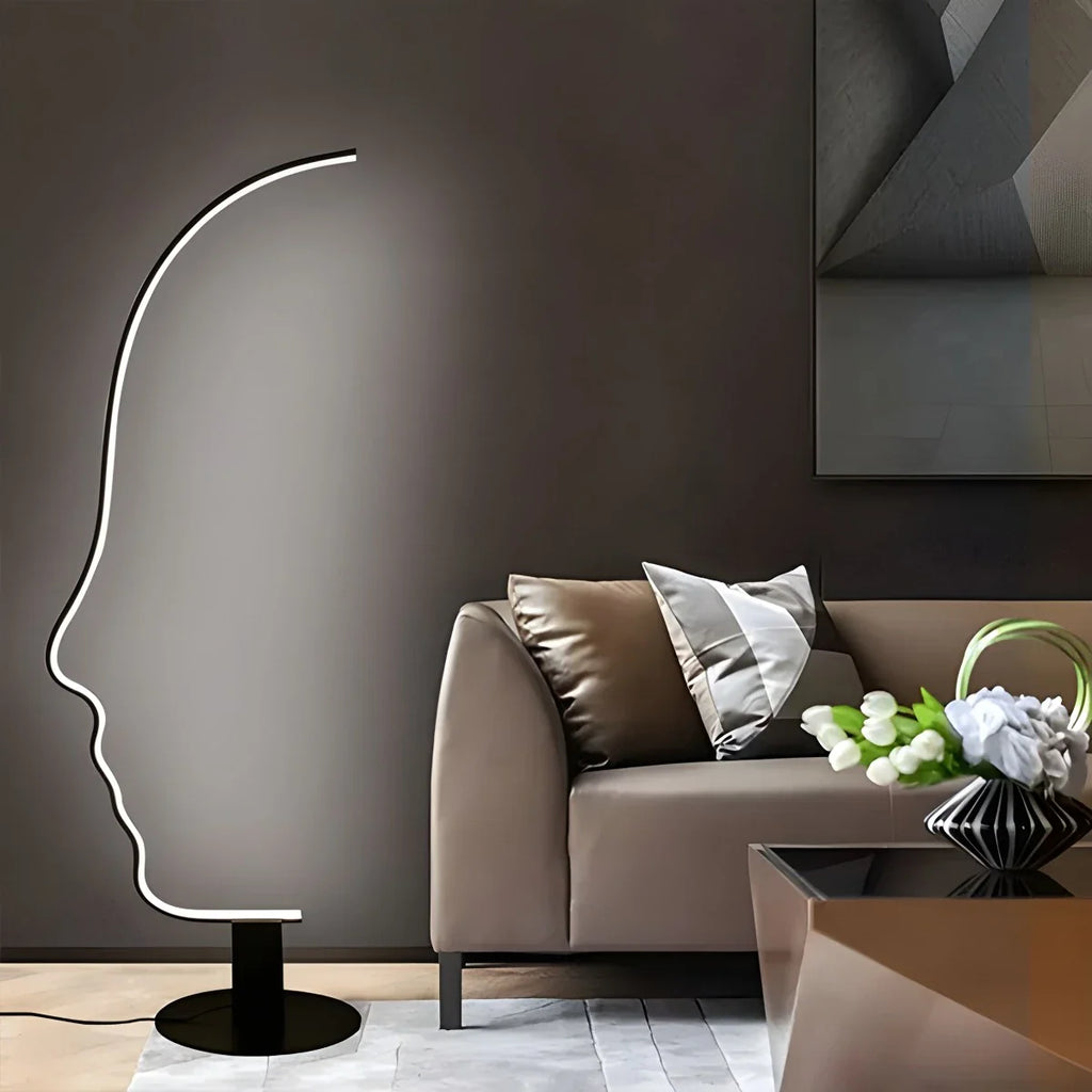 Antizer Facial Profile Sculptural Floor Lamp