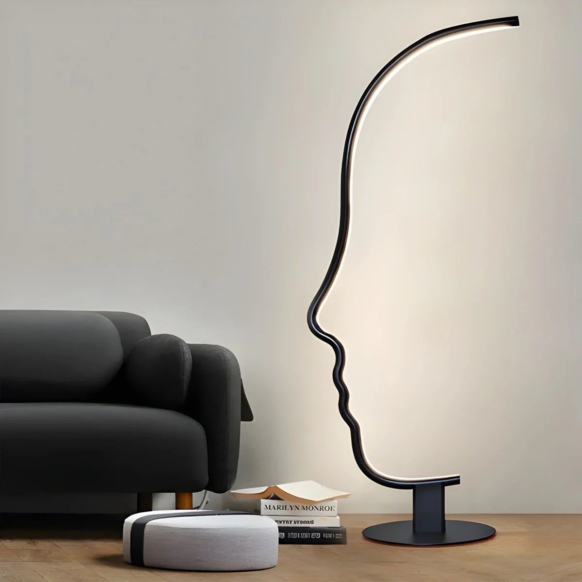 Antizer Facial Profile Sculptural Floor Lamp