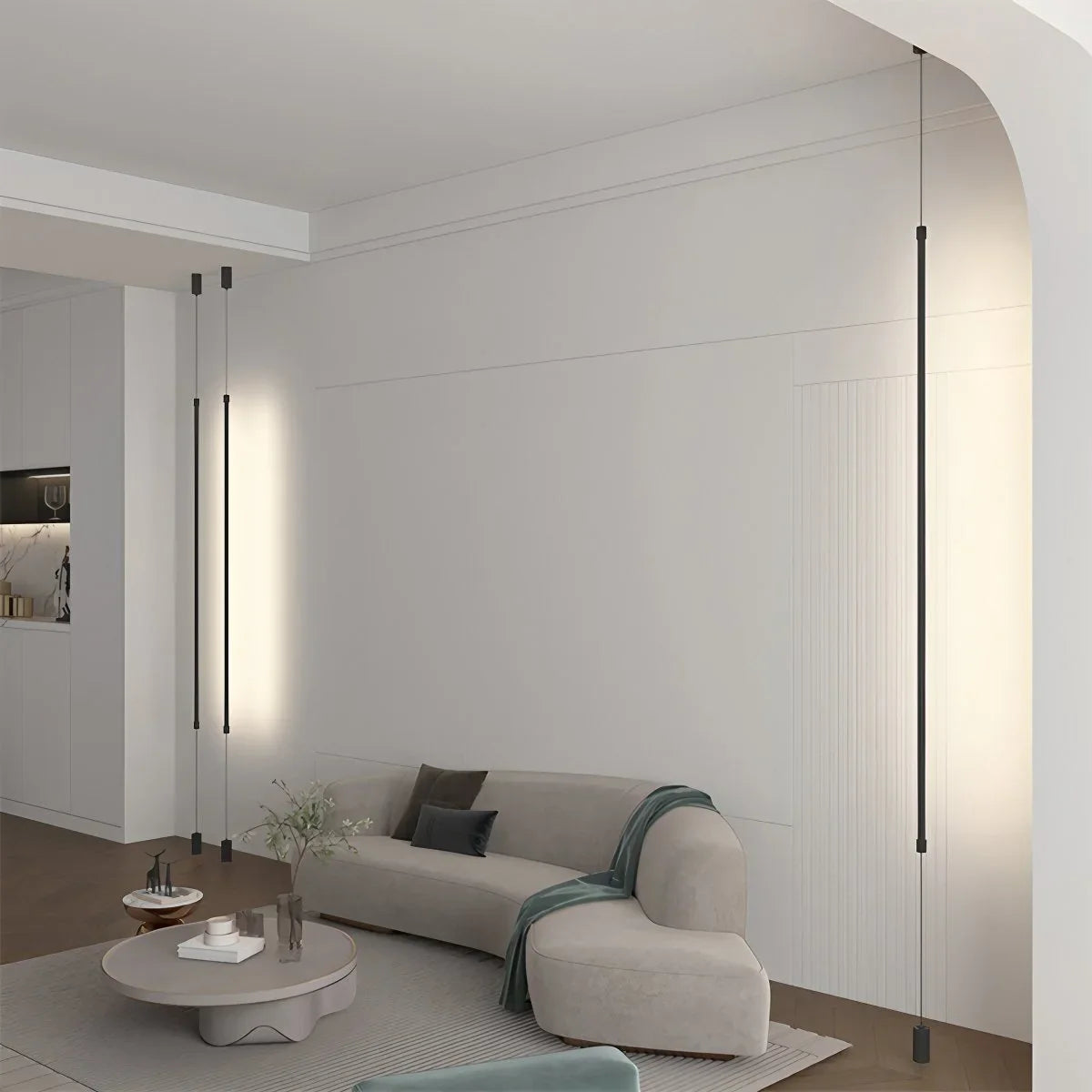 Antizer Modern Long Line Floor To Ceiling Light