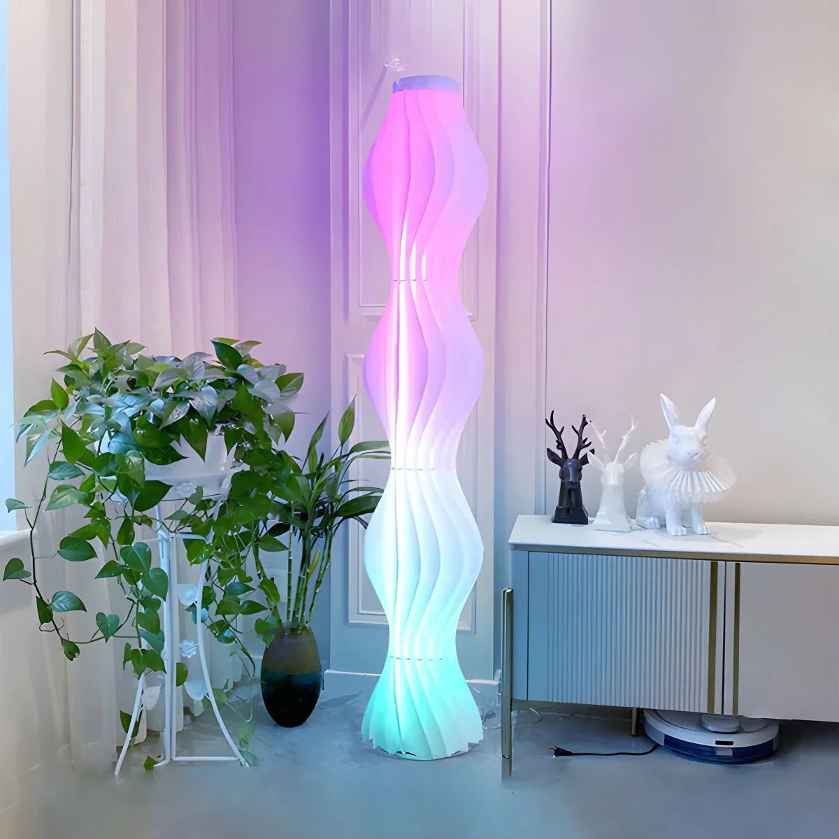 Antizer Wave Column Floor Lamp for Living Room Bedroom