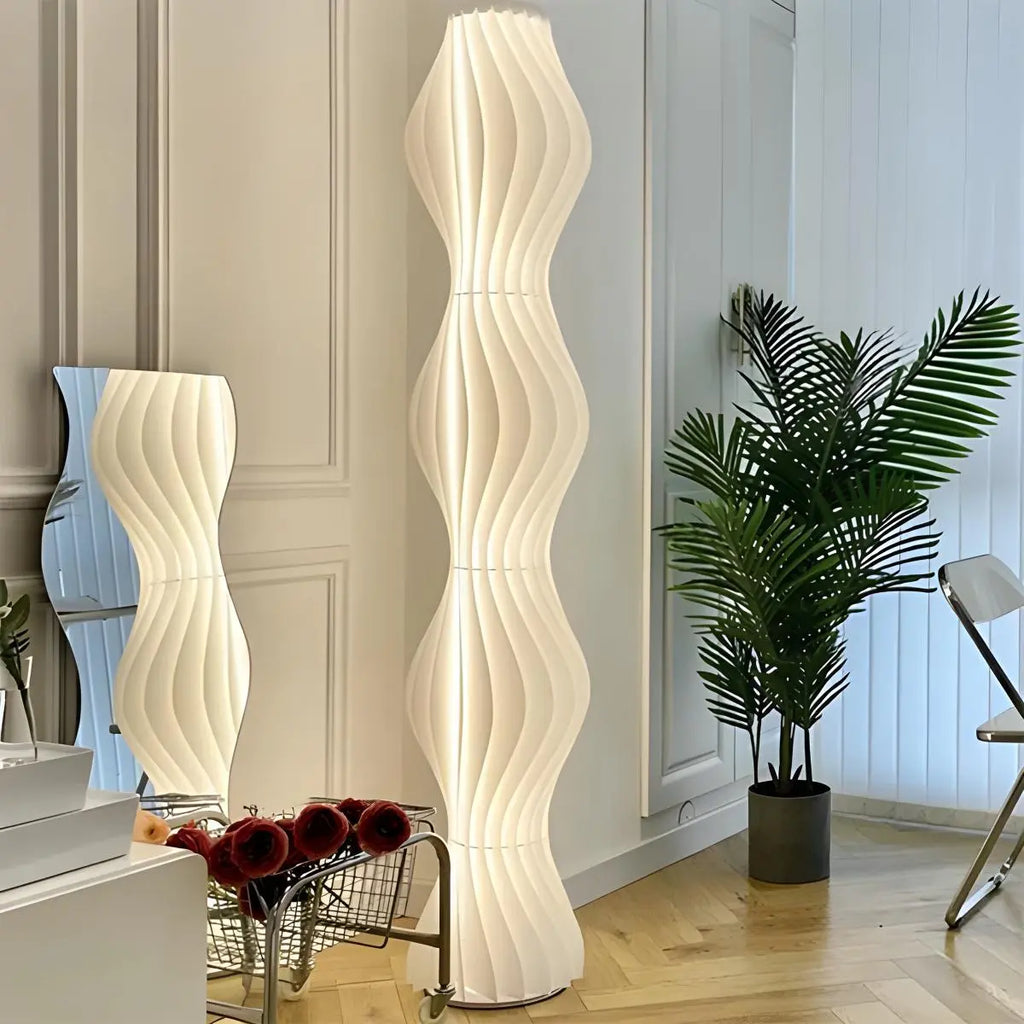 Antizer Wave Column Floor Lamp for Living Room Bedroom