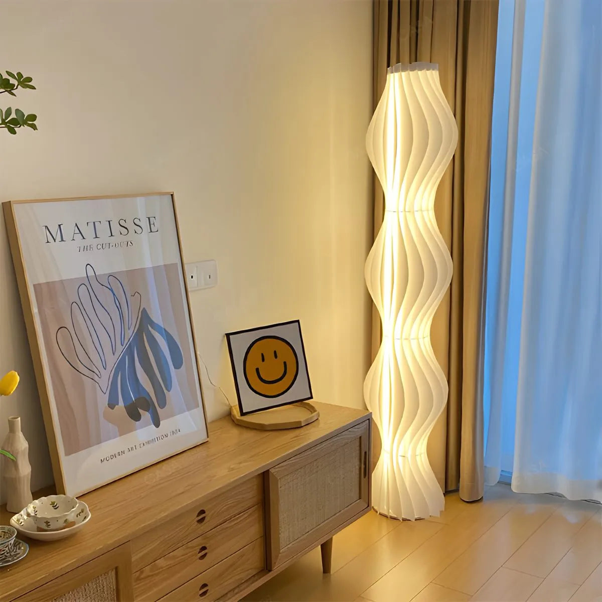 Antizer Wave Column Floor Lamp for Living Room Bedroom
