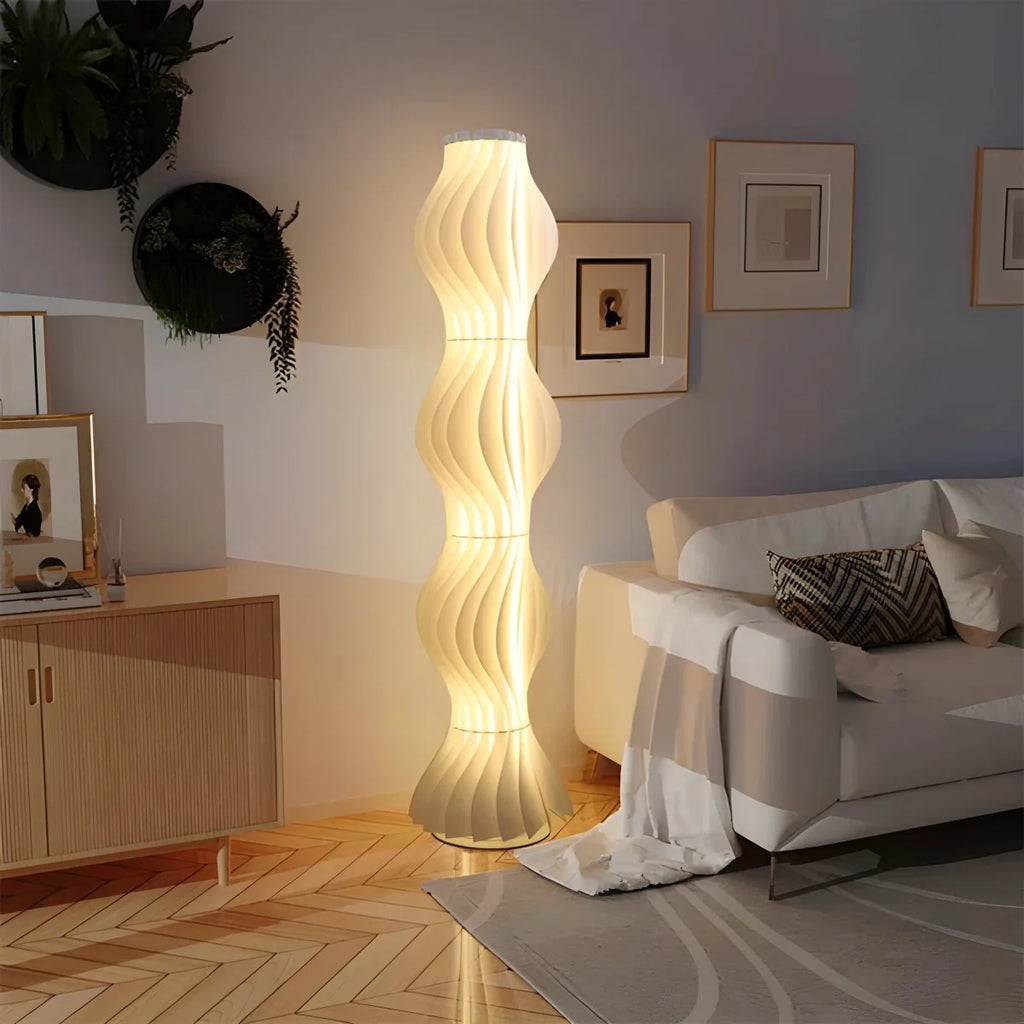 Antizer Wave Column Floor Lamp for Living Room Bedroom