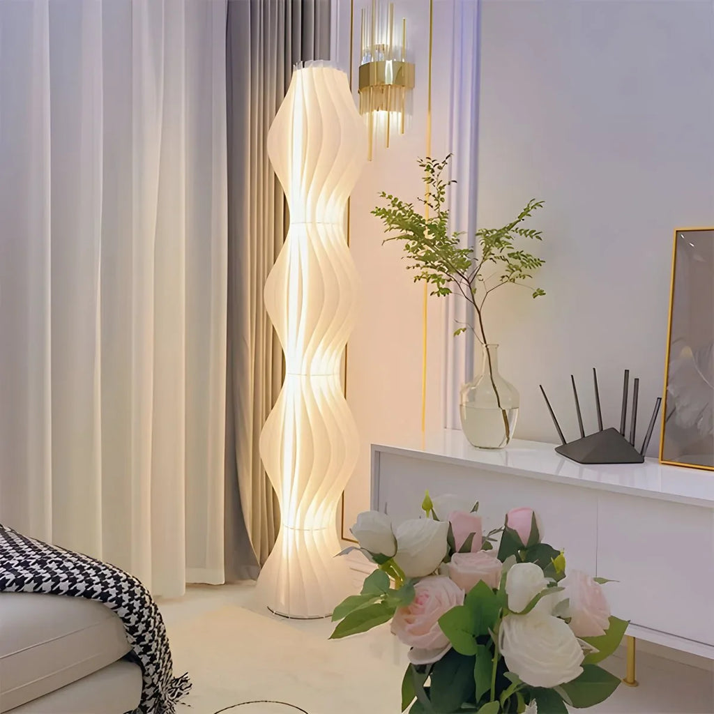 Antizer Wave Column Floor Lamp for Living Room Bedroom