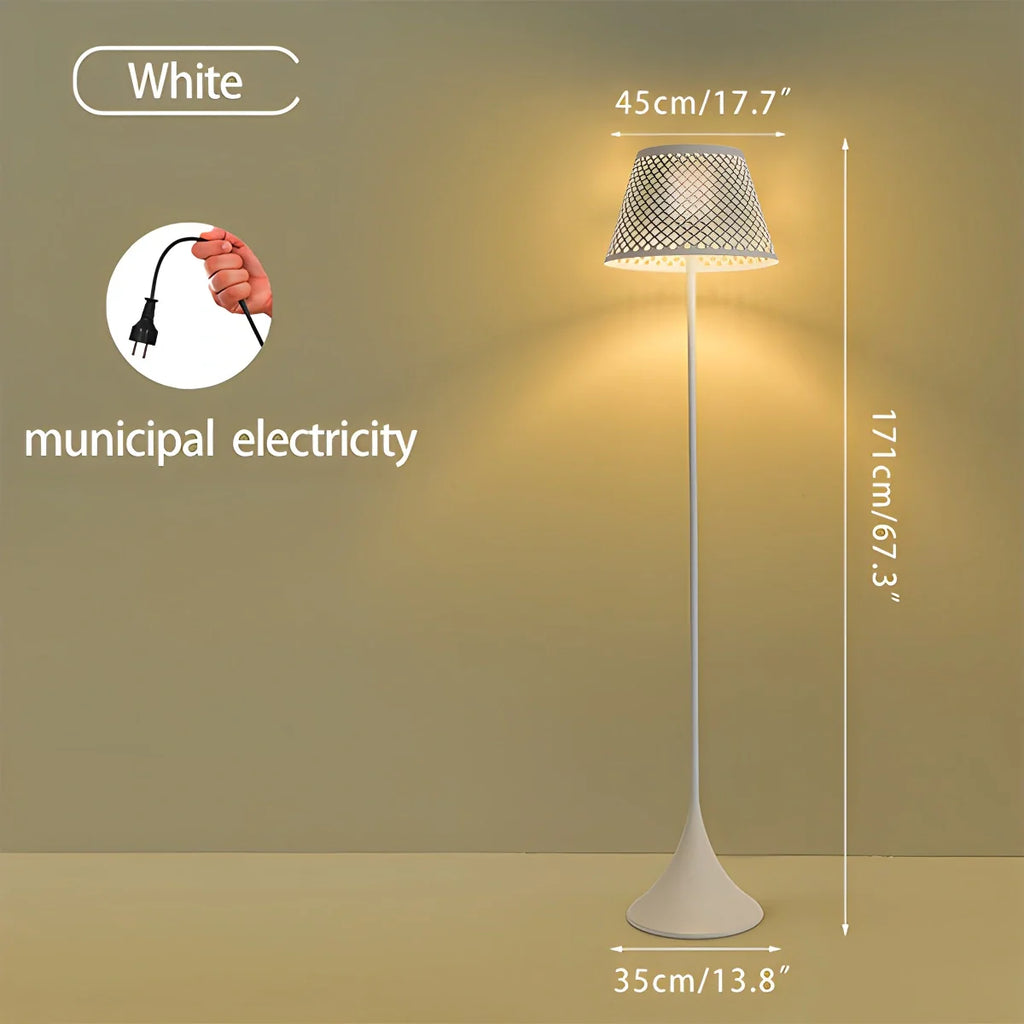 Antizer Vine Woven Floor Lamp for Outdoor