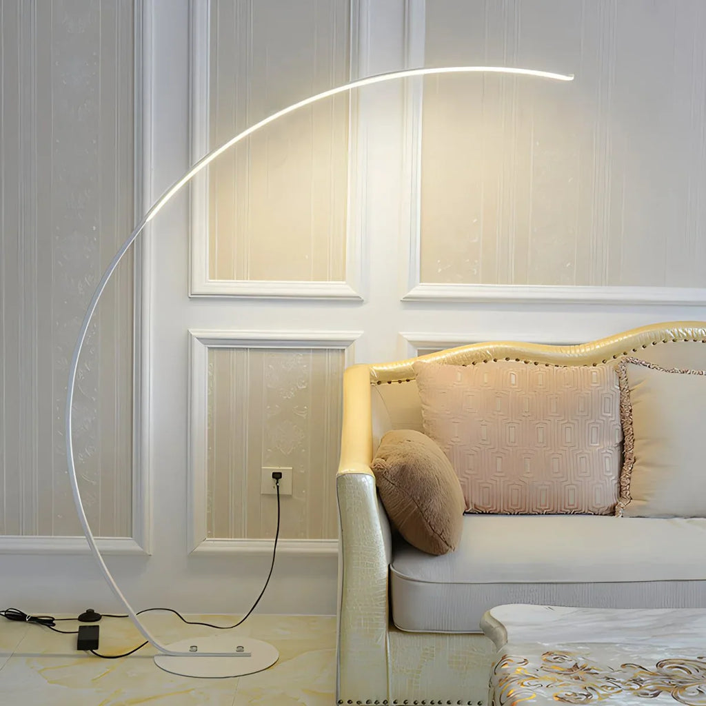 Antizer Crescent Arc LED Floor Lamp for Bedroom