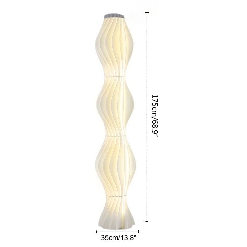 Antizer Wave Column Floor Lamp for Living Room Bedroom