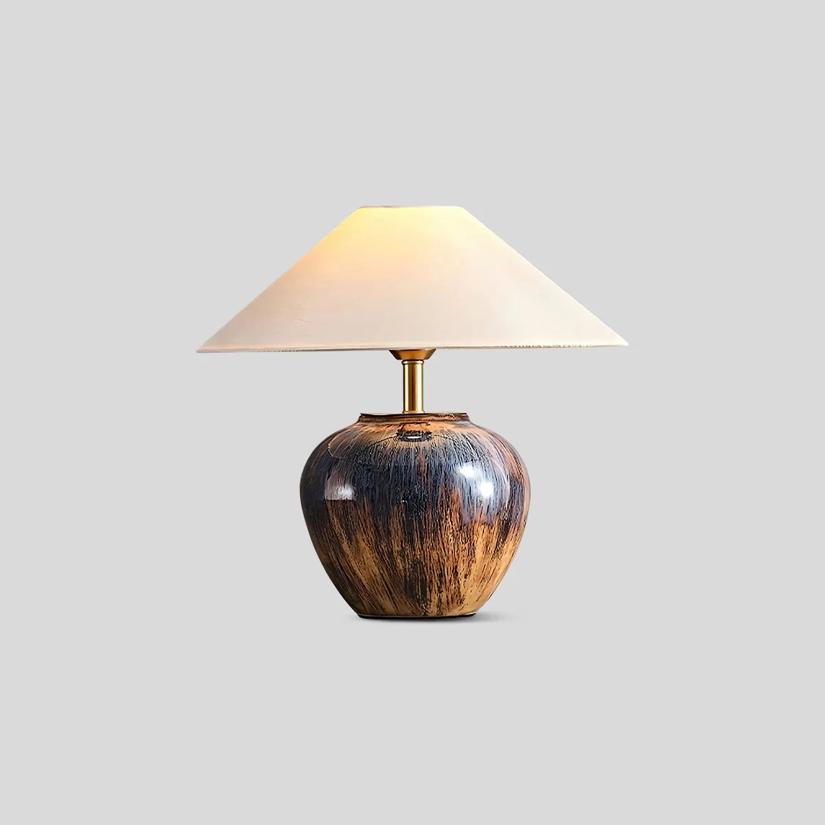 Antizer Glazed Ceramic Table Lamp
