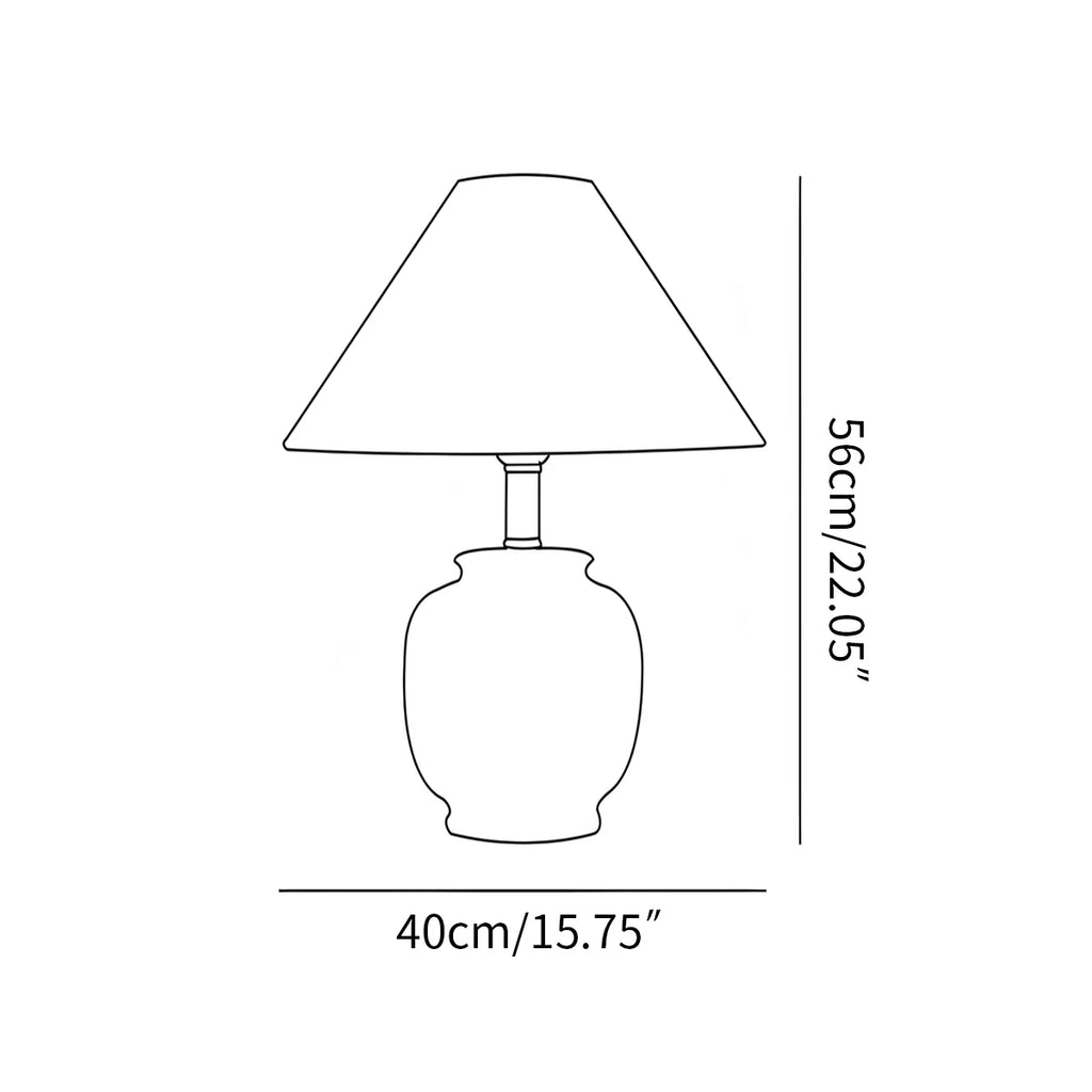 Antizer Ancient Ceramic Table Lamp