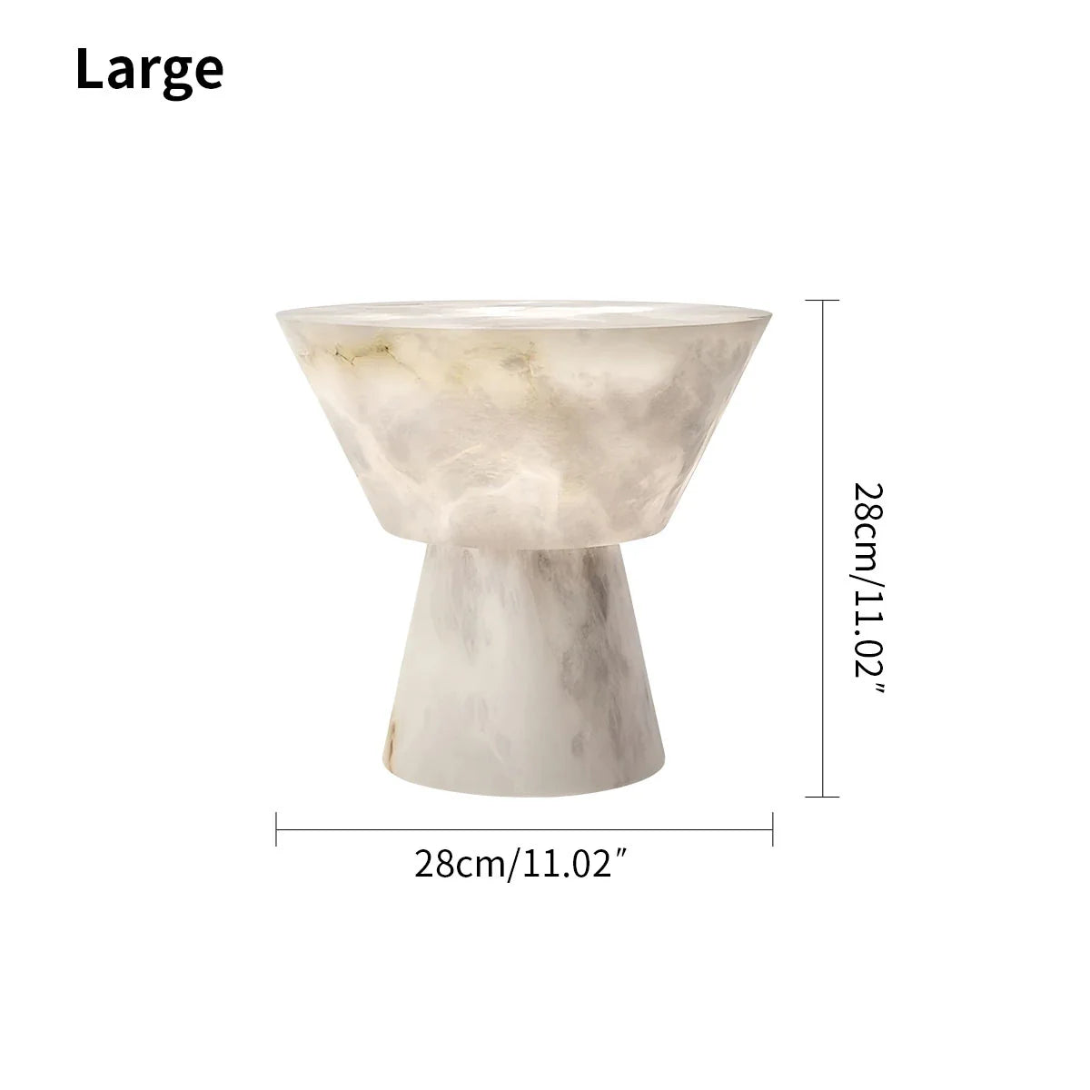 Antizer Spanish Spanish Alabaster Mushroom Head Table Lamp