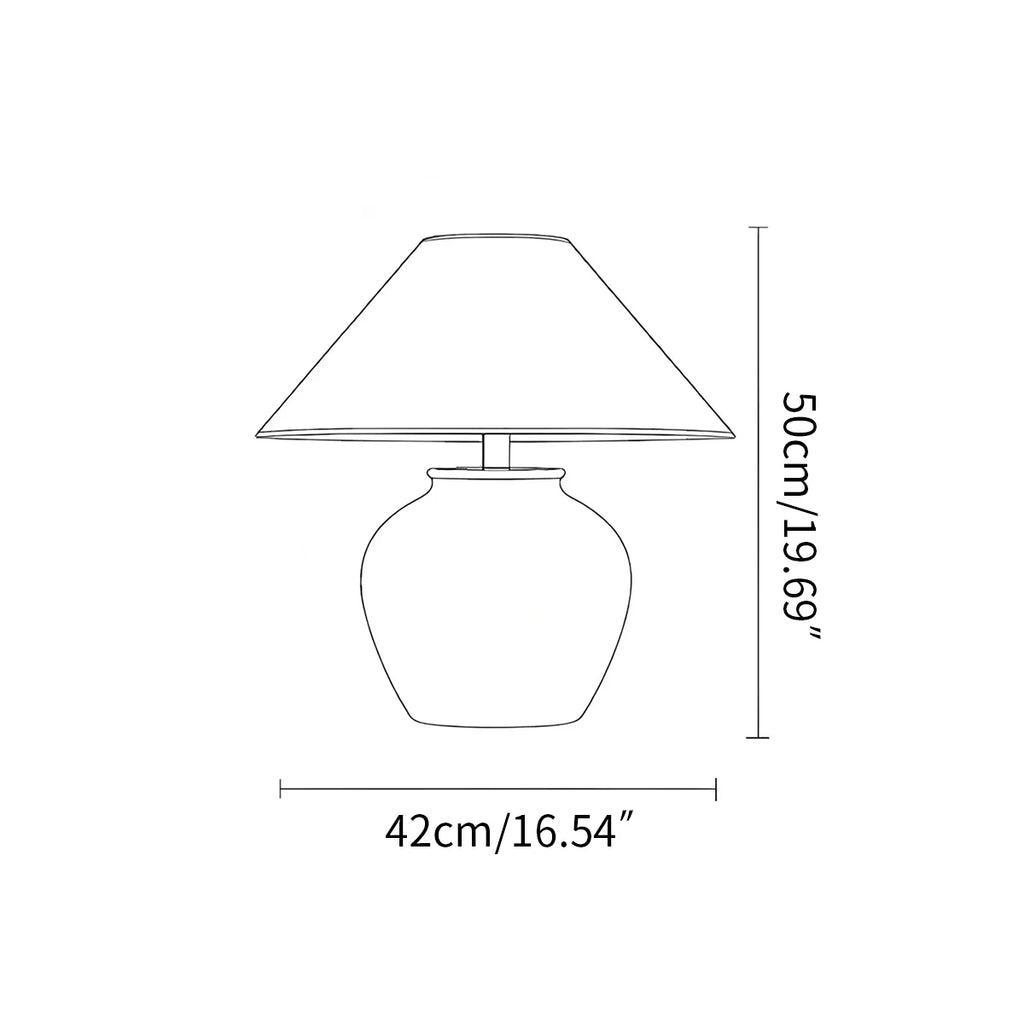 Antizer Retro Ceramic Jar Table Lamp