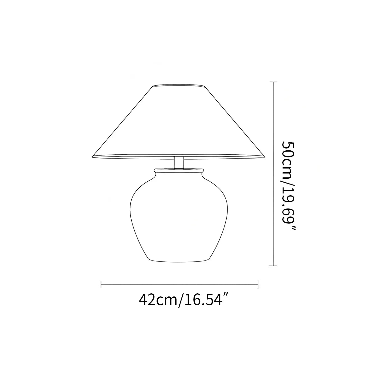 Antizer Retro Ceramic Jar Table Lamp