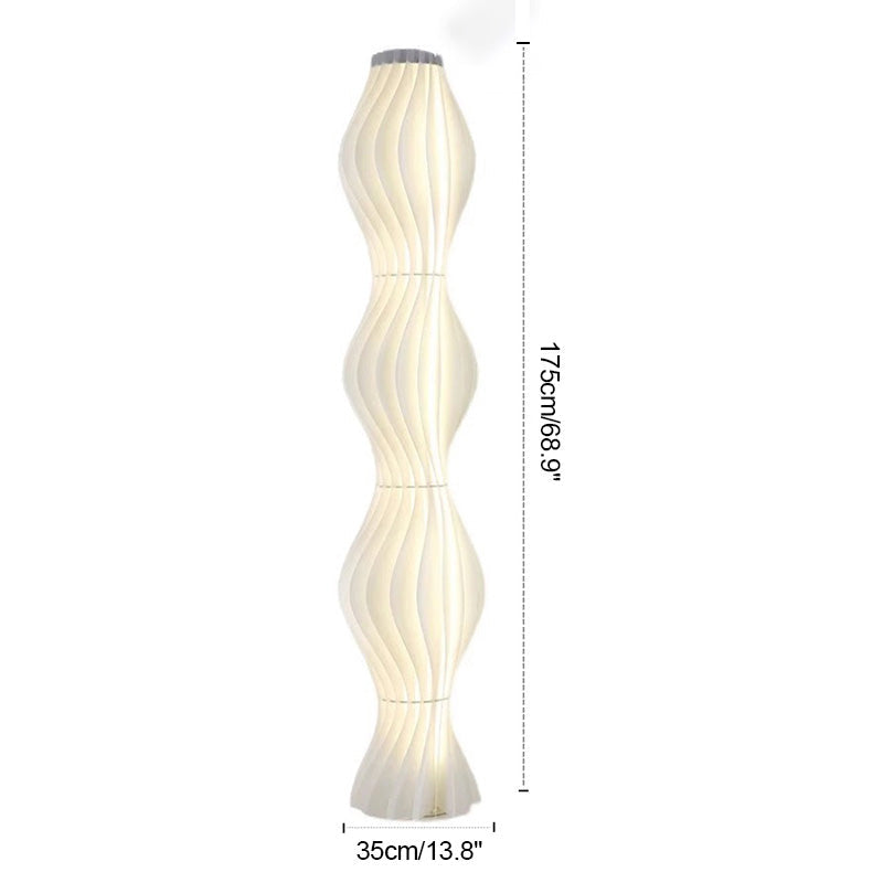 Antizer Wave Column Floor Lamp for Living Room Bedroom