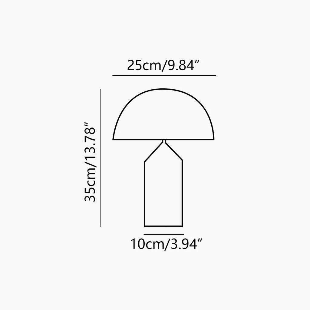 Antizer Atollo Metal Table Lamp Bedside Lamp