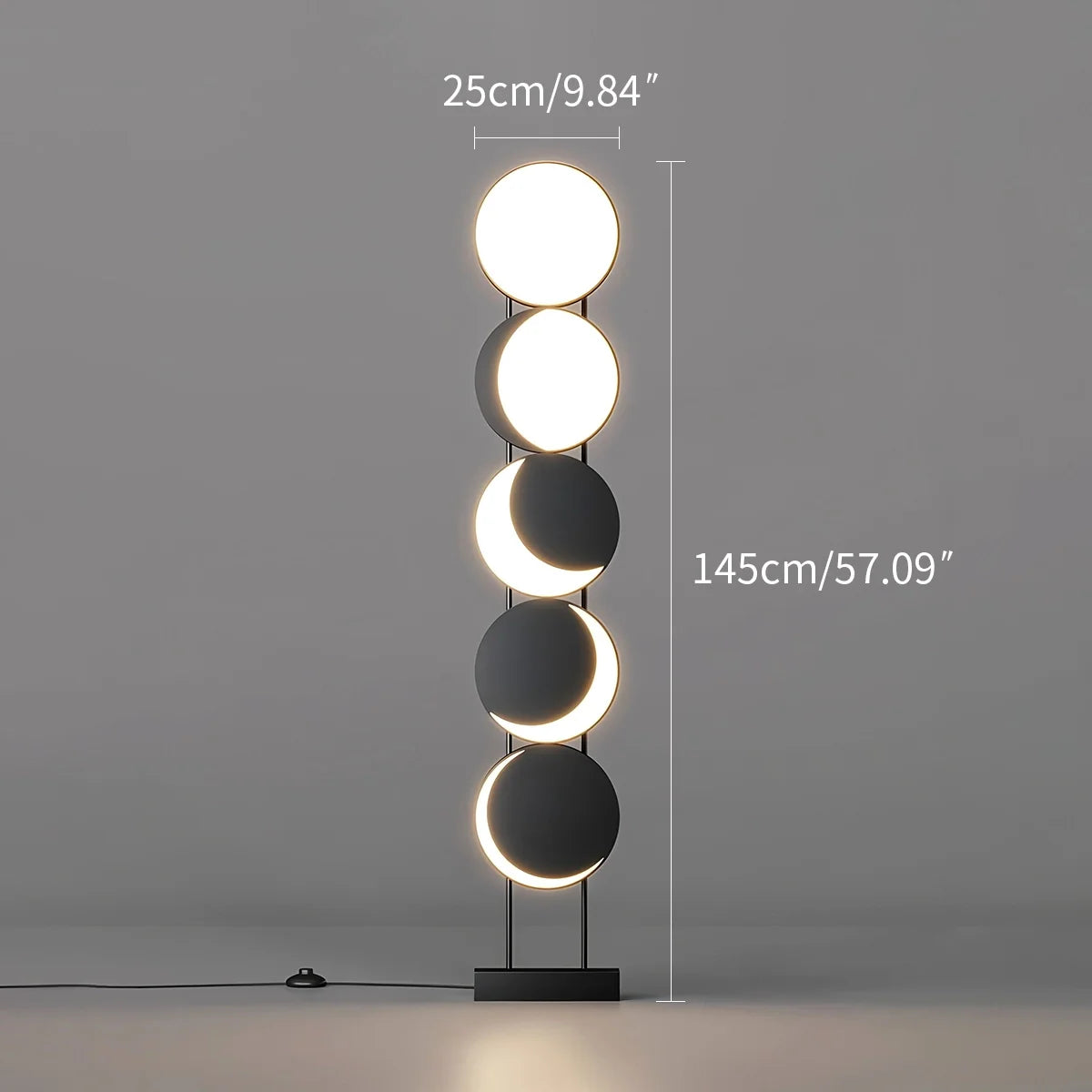 Antizer Minimalist Moon Phase Floor Lamp