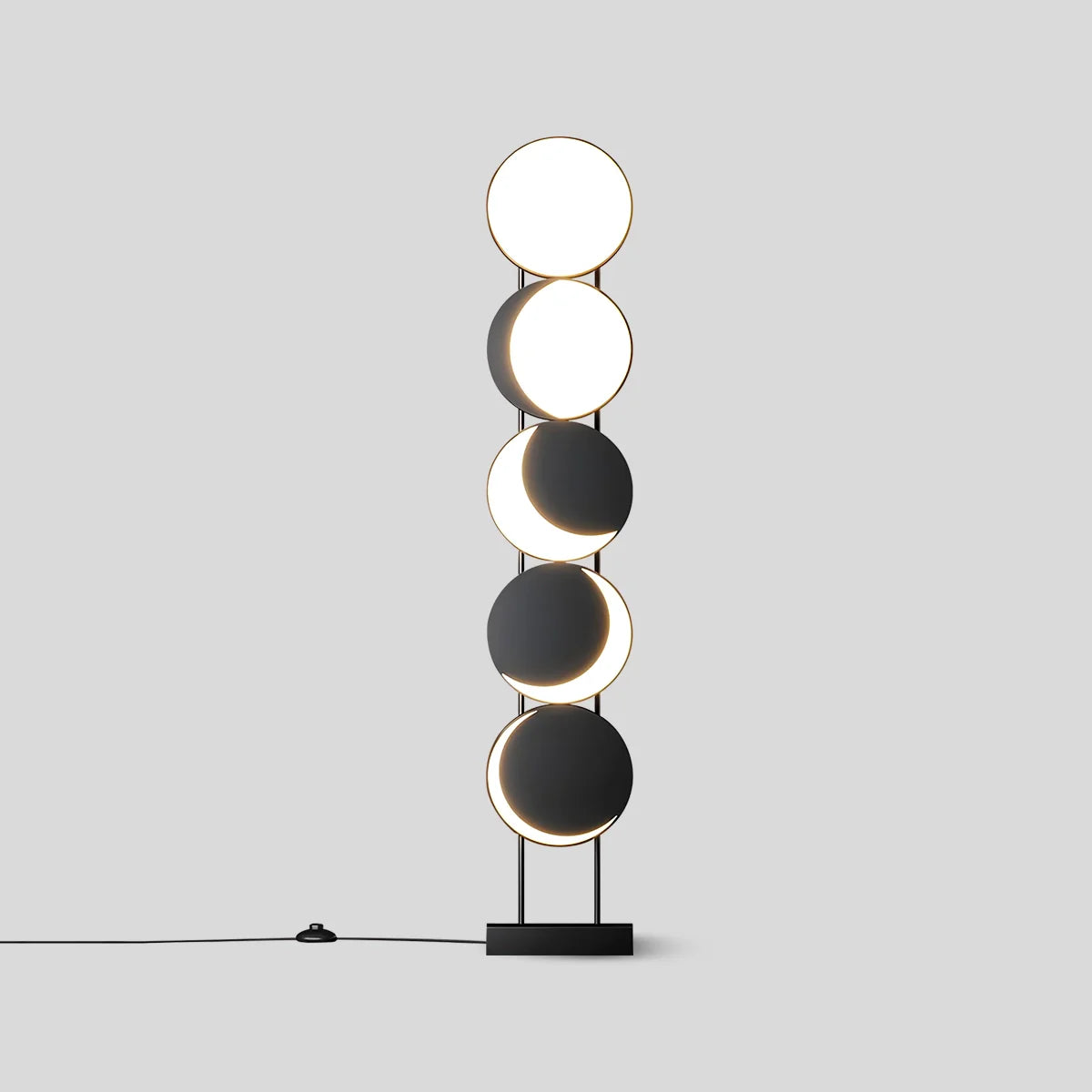 Antizer Minimalist Moon Phase Floor Lamp
